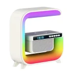 G3 5 In 1 Wireless Charger Bluetooth Speaker Clock With RGB LED Atmosphere Smart Light - Image 2
