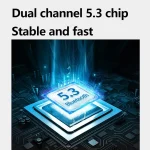 TWS Ear-mounted Sports Waterproof LED Digital Display Wireless Bluetooth Earphones, A520 (Black), A520 (Blue) - Image 4