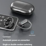 TWS Ear-mounted Sports Waterproof LED Digital Display Wireless Bluetooth Earphones, A520 (Black), A520 (Blue) - Image 7