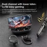 TWS Ear-mounted Sports Waterproof LED Digital Display Wireless Bluetooth Earphones, A520 (Black), A520 (Blue) - Image 9