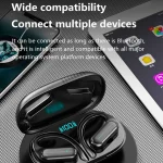 TWS Ear-mounted Sports Waterproof LED Digital Display Wireless Bluetooth Earphones, A520 (Black), A520 (Blue) - Image 10