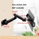 Wall Mount Tablet Cell Phone Stand Long Arm Stretchable Holder for 4-13 Inch Devices, Stretchable Tablet  Bracket 3 - Image 4