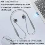 Lenovo ThinkBook UC100 Neckband Dual Wireless Bluetooth Earphone Cell Phone Computer Simultaneous Connection - Image 7