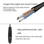 QKZ DM10 1.2m High-Quality In-Ear Metal Magnetic Sports Wired Earphones, Grey, Type-C - Image 5