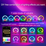 Flame Mountain Ambient Light Wireless Charger Smart Alarm Clock Bluetooth Speaker with Wake-up Function, CHS-NL20 (Black), CHS-NL20 (White) - Image 7