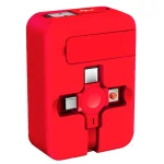 5-In-1 Telescopic Multifunctional Charging Cable Phone Bracket Function With Makeup Mirror, with Holder+Mirror - Image 2