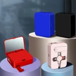 5-In-1 Telescopic Multifunctional Charging Cable Phone Bracket Function With Makeup Mirror, with Holder+Mirror - Image 3