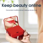 5-In-1 Telescopic Multifunctional Charging Cable Phone Bracket Function With Makeup Mirror, with Holder+Mirror - Image 8