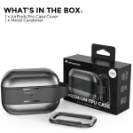 AhaStyle WG75-PRO For AirPods Pro Split TPU+Aluminum Alloy Combination Protective Cover - Image 8