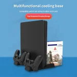 For PS4/PS4 Pro/PS4 Slim Host iplay Dual-seat Charging Multi-function Cooling Base Storage Bracket, HBP-192 - Image 4
