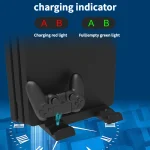 For PS4/PS4 Pro/PS4 Slim Host iplay Dual-seat Charging Multi-function Cooling Base Storage Bracket, HBP-192 - Image 8