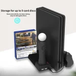 For PS4/PS4 Pro/PS4 Slim Host iplay Dual-seat Charging Multi-function Cooling Base Storage Bracket, HBP-192 - Image 9
