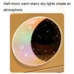 Moon Starry Sky Atmosphere Light Bluetooth Speaker Vinyl Record Audio, T20 (Black), T20 (White), T20 (Pink) - Image 5