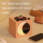 Moon Starry Sky Atmosphere Light Bluetooth Speaker Vinyl Record Audio, T20 (Black), T20 (White), T20 (Pink) - Image 6
