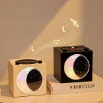 Moon Starry Sky Atmosphere Light Bluetooth Speaker Vinyl Record Audio, T20 (Black), T20 (White), T20 (Pink) - Image 8