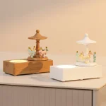 Carousel Shape Night Light Cute Wireless Bluetooth Speaker - Image 2