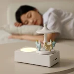 Carousel Shape Night Light Cute Wireless Bluetooth Speaker - Image 6