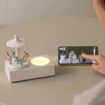 Carousel Shape Night Light Cute Wireless Bluetooth Speaker - Image 7