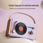 C220 Multifunctional Vinyl Record Player Speaker Portable Handheld Mini Retro Audio, C220 (Green), C220 (White), C220 (Pink), C220 (Purple), C220 (Blue) - Image 9