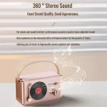 C220 Multifunctional Vinyl Record Player Speaker Portable Handheld Mini Retro Audio, C220 (Green), C220 (White), C220 (Pink), C220 (Purple), C220 (Blue) - Image 10