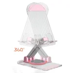 KF-Z12 Acrylic Foldable Desktop Phone Holder Colorful Lazy Tablet Stand, KF-Z12 (Pink), KF-Z12 (Green), KF-Z12 (White), KF-Z12 (Black) - Image 2