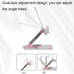 KF-Z12 Acrylic Foldable Desktop Phone Holder Colorful Lazy Tablet Stand, KF-Z12 (Pink), KF-Z12 (Green), KF-Z12 (White), KF-Z12 (Black) - Image 4