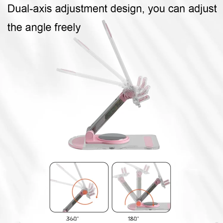 TBD06041823_B3.webp KF-Z12 Acrylic Foldable Desktop Phone Holder Colorful Lazy Tablet Stand, KF-Z12 (Pink), KF-Z12 (Green), KF-Z12 (White), KF-Z12 (Black) - Image 4