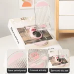 KF-Z12 Acrylic Foldable Desktop Phone Holder Colorful Lazy Tablet Stand, KF-Z12 (Pink), KF-Z12 (Green), KF-Z12 (White), KF-Z12 (Black) - Image 5