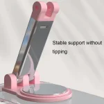 KF-Z12 Acrylic Foldable Desktop Phone Holder Colorful Lazy Tablet Stand, KF-Z12 (Pink), KF-Z12 (Green), KF-Z12 (White), KF-Z12 (Black) - Image 6