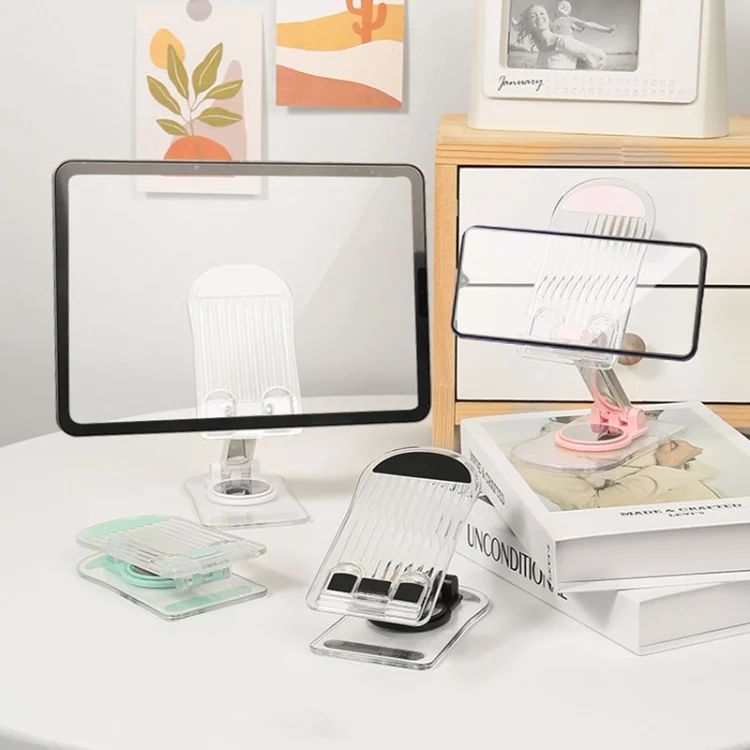 TBD06041823_B9.webp KF-Z12 Acrylic Foldable Desktop Phone Holder Colorful Lazy Tablet Stand, KF-Z12 (Pink), KF-Z12 (Green), KF-Z12 (White), KF-Z12 (Black) - Image 10