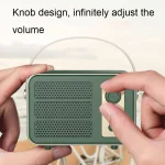 Mini Retro HIFI Level Stereo Sound Handheld Portable Bluetooth Speaker, Pink, White, Purple, Green - Image 7