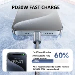 ROMOSS CB3235 PD30W USB-C / Type-C Data Cable Mobile Phone Fast Charging Cable, CB3235 PD30W (Gray), CB3235   PD30W (Ivory White), CB3235   PD30W (Fresh Green) - Image 3