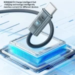 ROMOSS CB3235 PD30W USB-C / Type-C Data Cable Mobile Phone Fast Charging Cable, CB3235 PD30W (Gray), CB3235   PD30W (Ivory White), CB3235   PD30W (Fresh Green) - Image 5