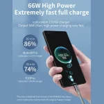 ROMOSS 3-In-1 66W 6A USB To 8 Pin / Type-C / USB-C / Micro Charging Cable Nylon Braid Cord, 1M, 1.5M - Image 5