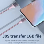 ROMOSS 3-In-1 66W 6A USB To 8 Pin / Type-C / USB-C / Micro Charging Cable Nylon Braid Cord, 1M, 1.5M - Image 9