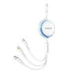 ROMOSS PD100W 3-In-1 Retractable Data Cable Type-C/USB-C To 8 Pin & Type-C & Micro Line, PD100W Type-C To 8 Pin & Type-C & Micro, PD100W  Type-C To 8 Pin & Type-C & Micro... - Image 2