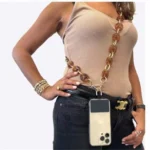 Retro Mobile Phone Chain Lanyard Tortoiseshell Acrylic Resin Bag Chain with Spacer, L205-3HS-40cm, L205-3HS -60cm, L205-3HS-120cm, L205-2HS-40cm, L205-2HS -60cm, L205-2HS-100cm, L205-LS-40cm... - Image 6