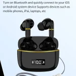 J2 Bluetooth Earphones With Digital Charging Compartment Wireless Charging In-Ear - Image 3