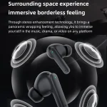 DE818 Bluetooth V5.3 In-Ear Headset  ANC+ENC Noise Reduction Headphone With Charging Case - Image 8