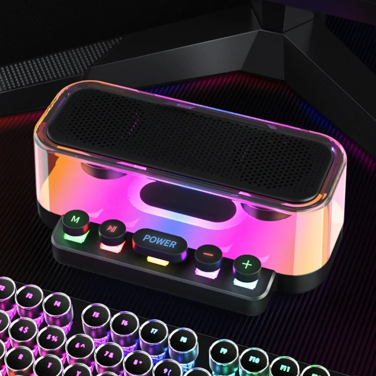 Wireless Bluetooth Speaker Subwoofer with Colorful Lights Supports U Disk, Z6