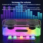 Wireless Bluetooth Speaker Subwoofer with Colorful Lights Supports U Disk, Z6 - Image 6
