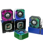 Transparent Mecha Small Steel Cannon Bluetooth Speaker Subwoofer With RGB Light - Image 2