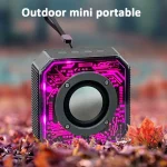 Transparent Mecha Small Steel Cannon Bluetooth Speaker Subwoofer With RGB Light - Image 6