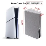 For PS5 Slim Disc & Digital Host Dust Cover Protective  Case, Vertical Gray, Vertical Black, Horizontal Gray, Horizontal Black - Image 7