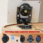 Aluminum Alloy Mobile Phone Holder Foldable Tablet Phone Radiator Stand - Image 4