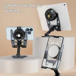 Aluminum Alloy Mobile Phone Holder Foldable Tablet Phone Radiator Stand - Image 6