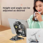 Aluminum Alloy Mobile Phone Holder Foldable Tablet Phone Radiator Stand - Image 7