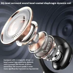 Ear-hook Wireless Earphones OWS Waterproof Touch Control Sports Earbuds - Image 5