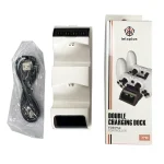 For PS4 Slim / Pro Gamepad Docking Charger Controller Dual Charger With Display Lights, For PS4 (Black), For PS4 (White) - Image 6