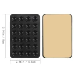 Mobile Phone Silicone 24 Square Shaped Suction Cup Mobile Phone Back Stickers - Image 3